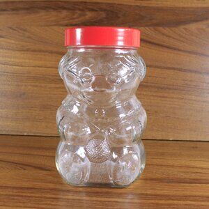 Vintage Kraft Granny Bear Peanut Butter Jar/1980's Collectible figurative jar
